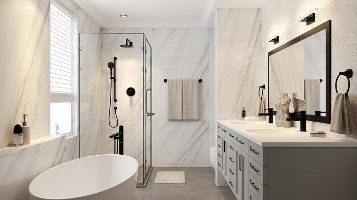 6757 Remodeled bathroom